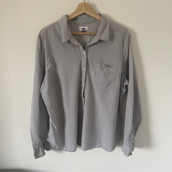 Striped Button Down Shirt - Picture 1 of 2